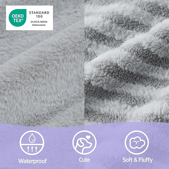 LE SURE Cute Dog Beds for Extra Large Dogs, Orthopedic Waterproof XL Pet Bed with Sides, High Back Non-Slip and Egg-Crate Foam Big Dog Couch Sofa with Washable Removable Cover, Grey