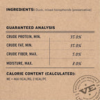 Vital Essentials Duck Bites Dog Treats, 5.5 oz | Freeze-Dried Raw | Single Protein | Premium Quality High Protein Training Treats | Grain Free, Gluten Free, Filler Free