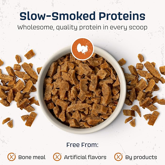 Natural Dog Food - Slow-Roasted Turkey Bowl with Ancient Grains, Vegetables & Fruits - Ideal Wet/Dry Meal or Premium Dog Food Toppers for Picky Eaters (2 lbs)