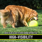 Franklin Pet Supply Co. Ready Set Fetch Oversized Dog Tennis Ball - 8.5" Jumbo Size - Pump Included