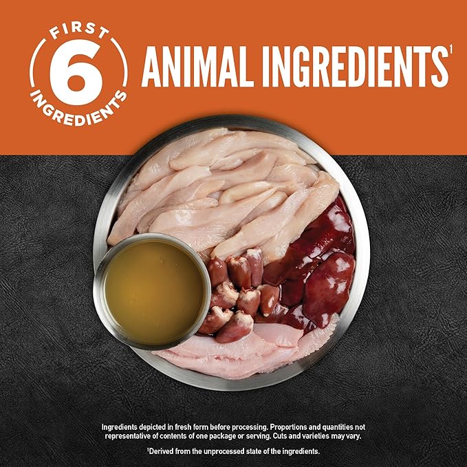 ORIJEN Real Meat Shreds, Grain-Free, Chicken Recipe Stew, Premium Wet Dog Food