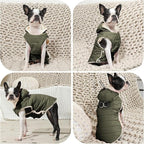 Fleece Lining Dog Hoodie with Harness Built in,Extra Warm Small Dog Jacket in Winter Puppy Coats with Drawstring Hooded,Green XS