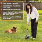 Neater Pet Brands Lift N’ Bag 2.0 Dog Pooper Scooper with Bag Attachment & 27" Pole for Small to Large Dogs, New & Improved Design, 195 Refill Bags, Heavy Duty Dog Poop Scooper for Yard, One-Hand Use