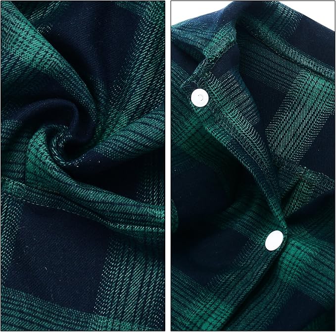 Koneseve Dog Shirt, Pet Plaid Clothes Shirt T-Shirt, Sweater Bottoming Shirt for Small Dog Cat Puppy Grid Adorable Wearing Stylish Cozy Halloween,Christmas Costumes (Green;M/Medium)