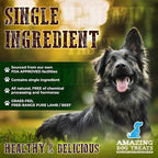 Amazing Dog Treats - Beef Cheek Strips Premium Dog Chew (6 Inch - 12 Pack) - NO Odor - Thick Cut - Rawhide Alternative - Beef Cheek Slice Chip Sticks - No Dyes, Chemicals, or Preservatives