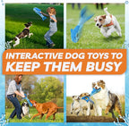 LEGEND SANDY Dog Toys for Aggressive Chewers, Large Dog Toys to Keep Them Busy, Interactive Squeaky Pet Toys,Crinkle Tug of War Dog Chew Toy