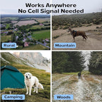 Aorkuler Outdoor GPS Dog Tracker for No-Signal Areas - Outdoor Pet Locator Finder Tracker, Real-Time Tracking for Hiking/Walking/Camping, Works in Remote Wilderness/Farms/Large Parks (Tracker 2)