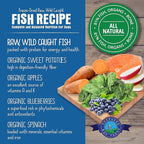 Shepherd Boy Farms Freeze Dried Raw Dog Food, Fish Medley Recipe, All Natural, No Synthetics, Made in USA with Goat's Milk & Organic Produce, High Protein, Complete Meal (48oz)