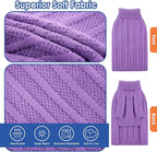 Queenmore XXL Dog Sweater,Large Dog Sweaters for Dogs Girls Boys,Xmas Turtleneck Pullover Pet Sweaters for Large Dogs,Cold Weather Doggie Sweatshirt Knitwear for Golden Retriever,Labrador(Purple,XXL)