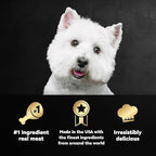 Cesar Wet Dog Food Loaf in Sauce Rotisserie Chicken, Filet Mignon, Angus Beef, and Ham & Egg Flavors Variety Pack, 3.5 oz. Easy Peel Trays (24 Count, Pack of 1)