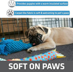 Drymate 2-Pack Jumbo Dog Playpen Mat (60x74), Absorbent, Waterproof, Slip-Resistant, Machine Washable, Reusable Puppy Pad for Training, Whelping, Housebreaking, Incontinence, Crate, Kennel (USA Made)