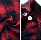 Koneseve Dog Shirt, Pet Plaid Clothes Shirt T-Shirt Sweater Matching Breathable for Small Medium Large Dog Cat Puppy Adorable Casual Cozy Halloween Thanksgiving Christmas Costumes (Red; 7XL)