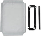 Amazon Basics Breathable Cooling Elevated Dog Bed with Durable Metal Frame, Medium, 43 x 26 x 7.5 Inch, Grey