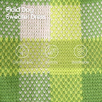 Dog Sweater Dress Plaid Knitwear for Small Medium Dogs Warm Puppy Pet Turtleneck Stretch Pullover Cute Fall Winter Vest Clothes with Leash Hole for Christmas (Green, S)
