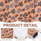 Tuanse 4 Pack Ultra Soft Dog Cat Bed Mat with Cute Prints Reversible Fleece Dog Crate Kennel Pad Cozy Washable Thickened Hamster Guinea Pig Pet Bed Mat for Small Animals(30 x 22 Inches,Vivid Color)