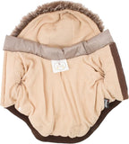 PET LIFE Classic Metallic Fashion Pet Dog Coat Jacket Parka w/ 3M Insulation and Removable Hood, Medium, Metallic Grey
