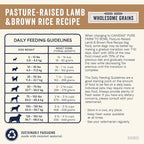 CANIDAE Pure Farm to Bowl Pasture-Raised Lamb & Brown Rice Dog Food, Adult Dog Food, 4lb