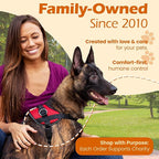 Bark Appeal Red No-Pull Dog Harness for Small to Medium Sized Pets – Adjustable, Reflective Vest with 3 Leash Clips for Added Control, Easy Walks & Training – Medium