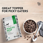 First Light Farms Freeze-Dried Dog Food Topper for Picky Eaters | High Protein Treat | Grain-Free Formula for All Breeds & Life Stages | Premium Wagyu Beef & Certified Humane | 1.5lb Bag