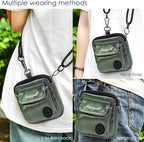 Dog Treat Pouch for Pet Walking and Training with Clicker Poop Bags and Double Bag Design Small Fanny Zipper Pack Holder for Puppy Snack Dispenser Kit for Leash and Outdoor Use (NM-Green)