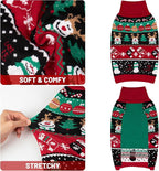 cyeollo Dog Christmas Sweater, Dog Winter Clothes for Small Dogs Turtleneck Warm Puppy Sweater with Leash Hole Soft Xmas Sweaters Female & Male Appeal, M