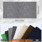 Cat Scratch Furniture Protector - 100" x 17" Trimmable Self-Adhesive Cats Claws Scratch Pads, DIY Cat Climbing Couch Protector for Scratch Post Cat Tree Replacement Indoor (Light Gray)