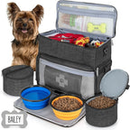 Customized Dog Travel Bag - You Name It and We Make It, Your Own Personalized Pet Travel Bag, Make It Special for You and Your Pet. (Dark Grey)