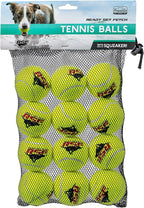 Franklin Pet Supply Co. RSF Squeak Tennis Balls - Dog Toy Squeaks When Squeezed - 12 Pack - for Small, Medium, Large Dogs - Squeaker Noise