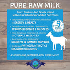 Shepherd Boy Farms Freeze Dried Raw Goats Milk with Probiotics for Dogs & Cats (Classic), High Protein Digestible Goat Milk for Sensitive Stomachs, Food Topper, Dog Camping Essentials - Makes 16 FL OZ