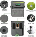 Dog Treat Pouch 2.0, Strong Magnetic Closure, Poop Bag Dispenser (Including Collapsible Dog Bowl, Training Clicker, Poop Bags)