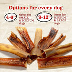 Natural Farm Bully Chips (4-6 Inch, 8 Oz.), Digestible Beef Cheek from Grass-Fed Cows, Non-GMO, Grain-Free, Natural Long-Lasting Dog Chews for Small, Medium & Large Dogs, Great Rawhide Alternative