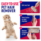 ChomChom Roller Pet Hair Remover - Reusable Dog and Cat Lint Rollers for Furniture, Couch, Car, and Clothes - Limited Dog Edition﻿