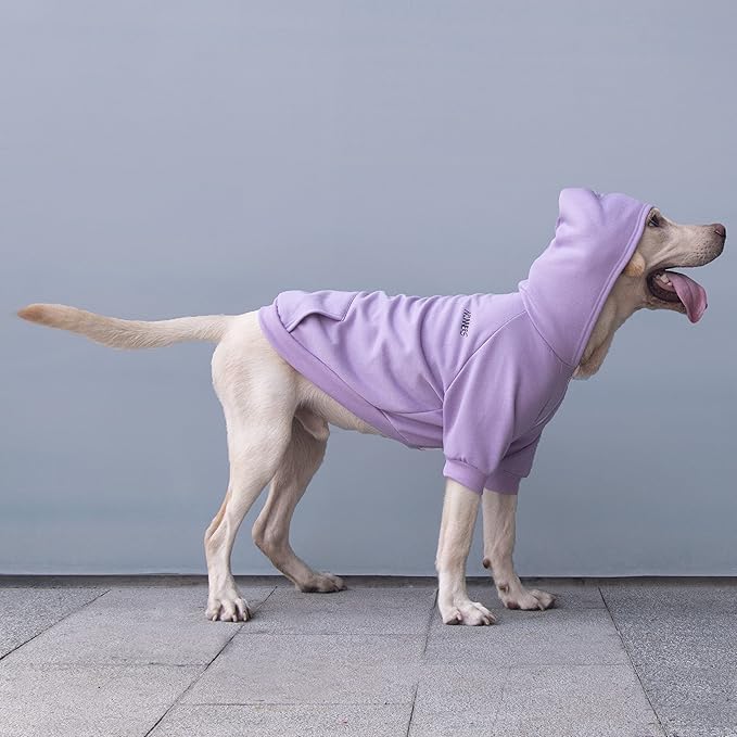 Extra Large Dog Clothes Hoodies Zip Up Sweaters for Big Dogs Alaskan Golden Retriever Purple 6XL