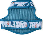 Mile High Life Dog Harness, Air Mesh Floral Vest Harness for 20 lbs Small Dogs & Cats, Easy Get on Adjustable Easy Closures Both Neck and Chest(Gray Tree, S Chest 16"-18")