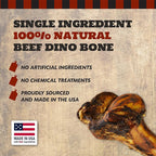 Giant Dog Bone, for Dogs - Stocking Stuffer, Birthday, Gotcha, Holiday Large and Medium Breeds, Natural, Tough, Made in The USA, 1 Count