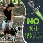 Mighty Paw Retractable Dog Leash 2.0 - Auto-Locking Button for The Control When You Need - Stainless Steel Coil for Smooth Retraction - Super Reflective Ring for Nighttime Visibility - No More Tangle