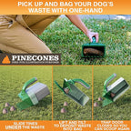 Neater Pet Brands Lift N’ Bag 2.0 Dog Pooper Scooper with Bag Attachment for Small to Large Dogs, New & Improved Design, 60 Refill Bags, Heavy Duty Dog Poop Scooper for Yard & Walks, One-Hand Use