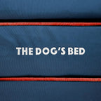 The Dog’s Bed, Medium Blue Oxford with Red Trim USA Flag Dog Bed with Central Flag 30x23.5, Memory Foam, Pain Relief, Post Surgery, Waterproof Washable Cover Cover, Veterinary Approved