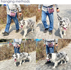 Dog Treat Pouch with Magnetic Closure 4-Cup Silicone Bag Fanny Pack Holder with Clicker 4 Ways to Wear Front Pocket Fits All Phones Ideal for Leash, Pet Walking and Training（Pink）