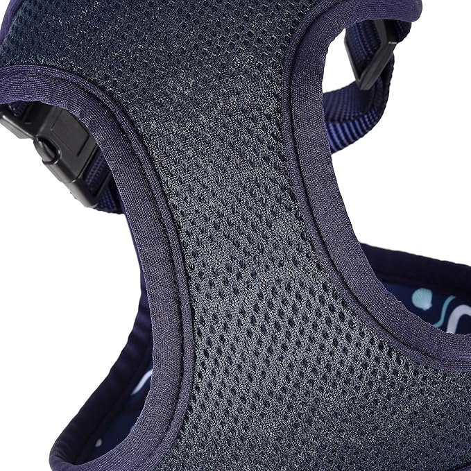 Mile High Life Step in Dog Harness for Small Dogs No Pull, Easy Get on Air Mesh Vest Harness, Adjustable Easy Closures Both Neck and Chest (Blue, XS Chest 11.4"-16.1")
