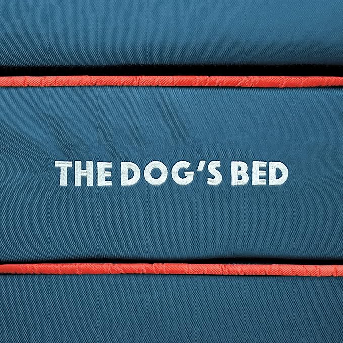 Replacement Outer Cover ONLY (Outer Cover ONLY - NO Bed, NO Waterproof Inner) for The Dog's Bed, Washable Oxford Fabric, Extra Large (Blue with Red Piping USA Flag Embroidery & Centre Flag)