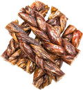 hotspot pets All-Natural Braided Beef Gullet Sticks (12 Pack) –Grass-Fed, 6'' Braided Esophagus Jerky Treats - Rich in Glucosamine & Chondroitin for Joint Health – Rawhide-Free Dog Chews