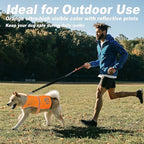Reflective Safety Vest, High Visibility Keep Dogs Visible Outdoor Activity Day and Night, Hunting and Walking, Jacket for Small, Medium and Large Dogs (Blaze Orange, L)
