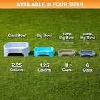 Neater Pet Brands Large Water Bowl for Dogs, Outdoor Dog Water Bowl (1.25 Gallon Extra-Large Capacity), Big Trough Style Food Dish for Indoors or Outside, No Spill Large Dog Bowls, Champagne