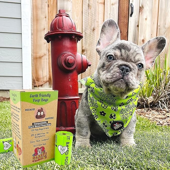 Certified Compostable Dog Poop Bags, 240 Count, Plant Based, Eco Friendly, Extra Strong, Leakproof, No Odor, Pet Supplies